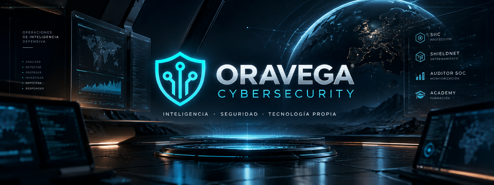 OraVega Cybersecurity. Inteligencia, seguridad y tecnología propia.